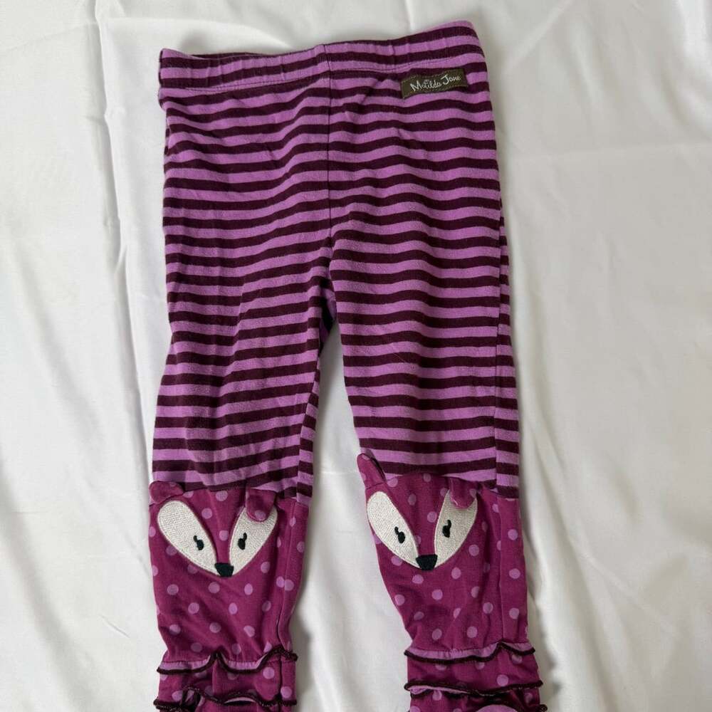 Matilda Jane Purple Striped Pajama Bottoms sZ 18-24 months